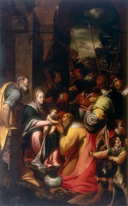 Anbetung der Könige, Werk von Camillo Procaccini, aufbewahrt in der Galleria Estense in Modena von Camillo Procaccini