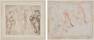 Die Verklärung (recto); Handstudie (verso)