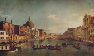 Ein Blick auf den Canal Grande Venedig, ca. 1740, ca. 1915 von Giovanni Antonio Canal