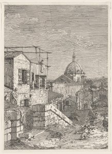 Imaginäre Aussicht über Venedig (linker Teil) von Canaletto
