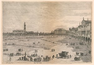 Prà della Valle (Prato della Valle, Padua), aus den Vedute altre prese da i luoghi altre ideate von Canaletto