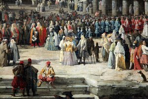 Empfang des französischen Botschafters in Venedig von Canaletto
