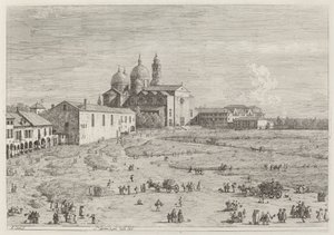 S. Giustina in pra della Vale, um 1735-1746 von Canaletto