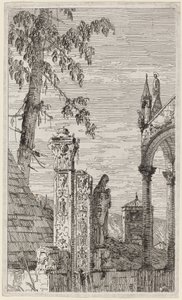 Das Grab des Bischofs, ca. 1735-1746 von Canaletto