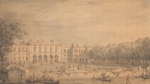 Ansicht des alten Somerset House von der Themse
