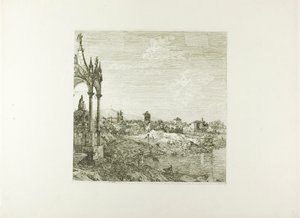 Ansicht einer Stadt mit einem Bischofsgrab, aus Vedute von Canaletto