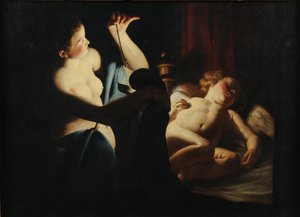 Psyche entdeckt Amor