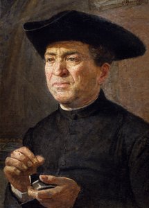 Prise Schnupftabak, Gemälde von Canuto Borelli (1852-1928), Italien