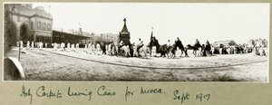 Heiliger Teppich verlässt Kairo nach Mekka, September 1917