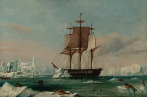 USS Vincennes in Disappointment Bay von Captain Charles (attributed to) Wilkes