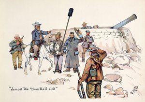 Jemoet die Town Hall Skit, aus The Leaguer of Ladysmith, 1900 von Captain Clive Dixon