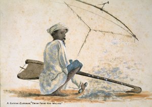 Ein Baumwollreiniger "Thun-Thun-Aie-Wallah", Indien