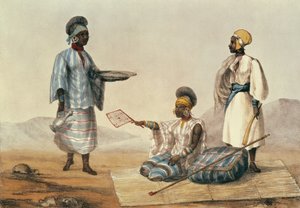 Schwarze Menschen aus dem Sudan, Platte aus A Narrative of Travels in Northern Africa, graviert von M. Gauci (fl. 1810-46), 1821