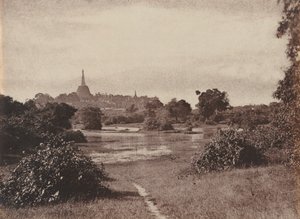 Rangun. Blick in der Nähe des Sees von Captain Linnaeus Tripe