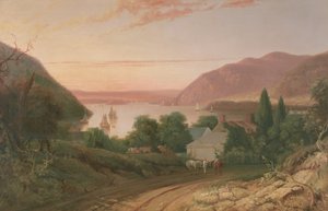 Hudson River mit Fernblick auf West Point von Captain Seth Eastman