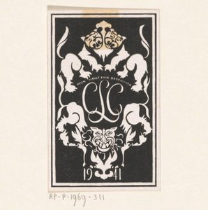 Ex libris von Carel Lion Cachet von Carel Adolph Lion Cachet
