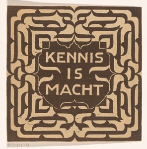 Wissen ist Macht von Carel Adolph Lion Cachet