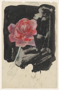 Rote Rose von Carel Adolph Lion Cachet