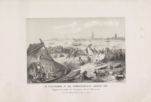 Die Überschwemmung in Bommelerwaard. Januar 1861 von Carel Christiaan Antony Last