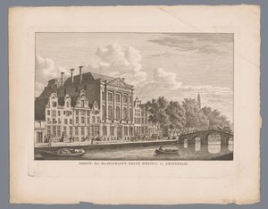 Ansicht von Felix Meritis in Amsterdam von Carel Frederik Bendorp (I)