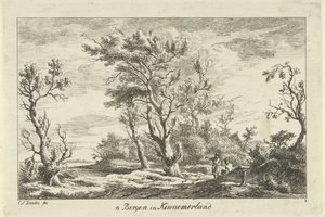 Reisende in einer Landschaft von Carel Lodewijk Hansen