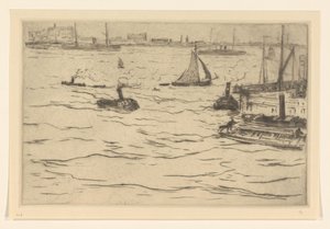 Ansicht der Maas in Rotterdam