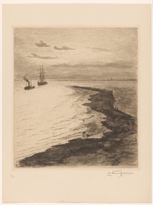 Eingang eines Hafens von Carel Nicolaas Storm van 