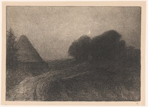 Nächtliche Landschaft bei Kleve