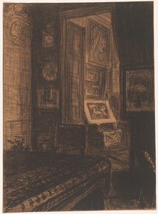 Innenraum eines Wohnzimmers von Carel Nicolaas Storm van 