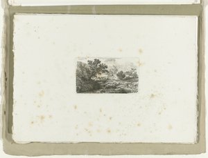 Landschaft mit Brücke über Bach von Carl August Lebschee