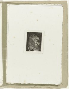 Mann mit Lanze in einem Durchgang von Carl August Lebschee