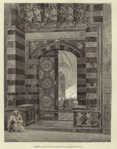 Ägypten - Tor zur Al-Azhar-Moschee von Carl Friedrich Heinrich Werner