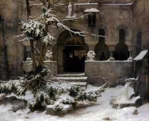 Klostergarten im Schnee