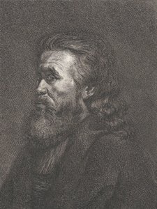 Porträt eines alten Mannes mit Bart, ca. 1767-1807 von Carl Gottlieb Rasp