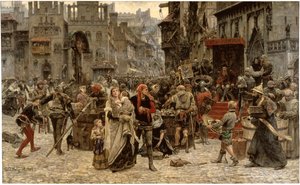 Valdemar Atterdag hält Visby gegen Lösegeld, 1361, 1882