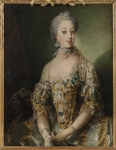 Porträt von Sophia Magdalena von Dänemark (1746-1813), Königin von Schweden von Carl Gustaf Pilo