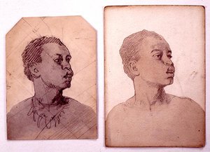 Studie eines afrikanischen Kopfes