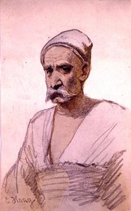 Studie einer ägyptischen Figur von Carl Haag