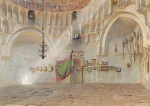 Die Moschee der heulenden Derwische, nahe Case el Ali, Kairo, 1874 von Carl Haag