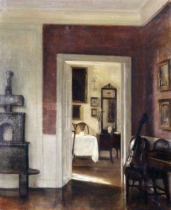 Ein Interieur mit einem Cello von Carl Holsoe