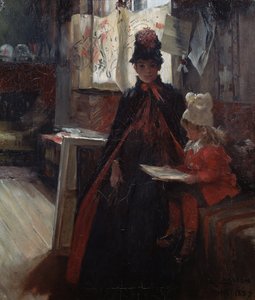 In Valand, Innenraum mit Karin und Suzanne von Carl Larsson