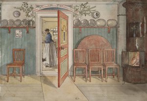 Alte Anna, aus der Serie Ein Zuhause, ca. 1895 von Carl Larsson