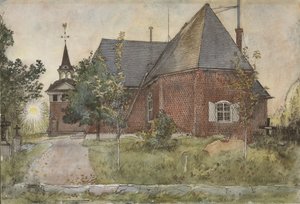 Alte Sundborn-Kirche, aus der Serie Ein Zuhause, ca. 1895