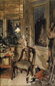Spielzeug in der Ecke von Carl Larsson
