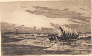 Wrack beim Skagens Leuchtturm