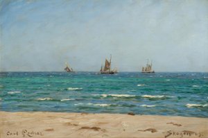 C. Locher, Segelboote in Skagen von Carl Ludvig Locher