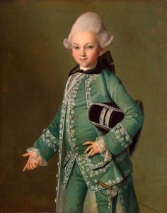 Porträt von Graf Alexei Bobrinsky als Kind