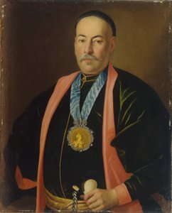 Porträt von Stepan Danilovich Yefremov, Ataman des Don-Kosaken-Heeres von Carl Ludwig Johann Christineck