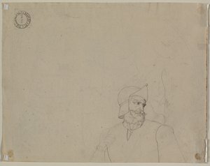Soldat in einer Landschaft (verso) von Carl Ludwig Tischbein