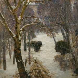 Heiligenstädter Park im Winter von Carl Moll